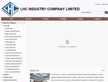 Tablet Screenshot of lhcindustry.com